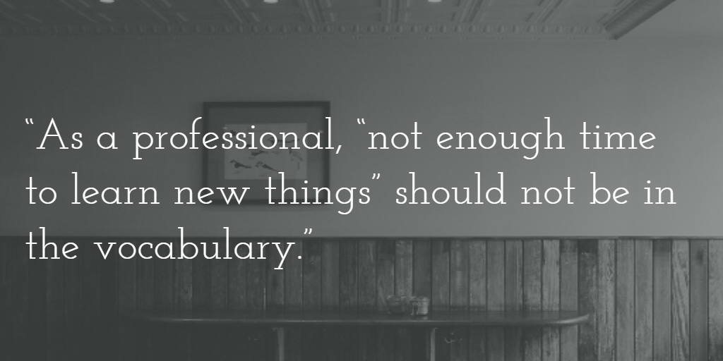 How do you make time for learning?