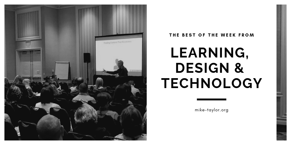 Friday Finds: The Best of Learning, Design & Technology | October 26, 2018