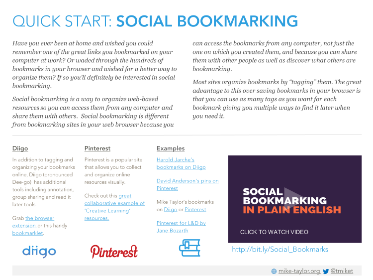 Quick Start-Social Bookmarking