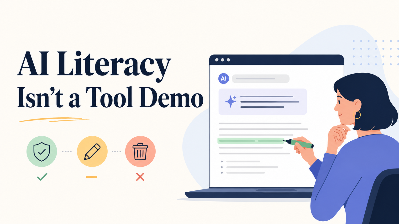 AI Literacy Isn’t a Tool Demo