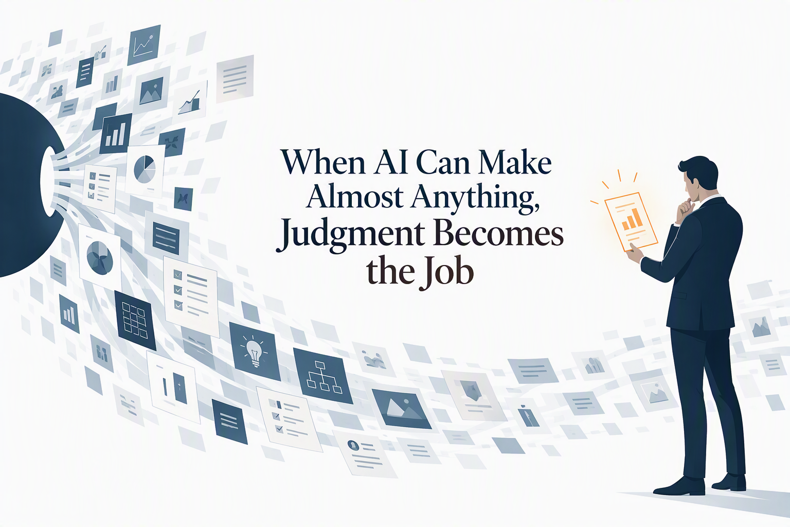 When AI Can Make Almost Anything, Judgment Becomes the Job